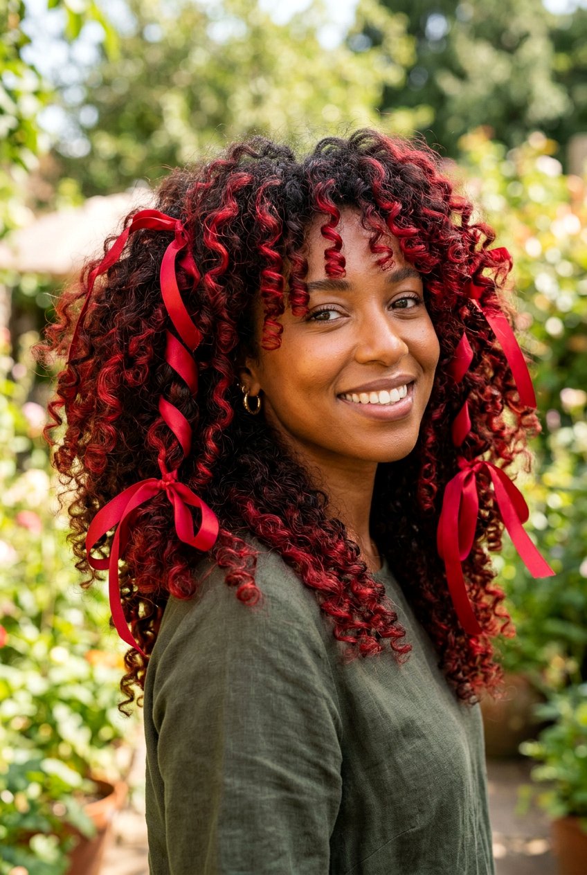 Chunky Red Highlights Dark Brown Hair - 20 red highlights on dark brown hair - 20 red highlights on dark brown hair