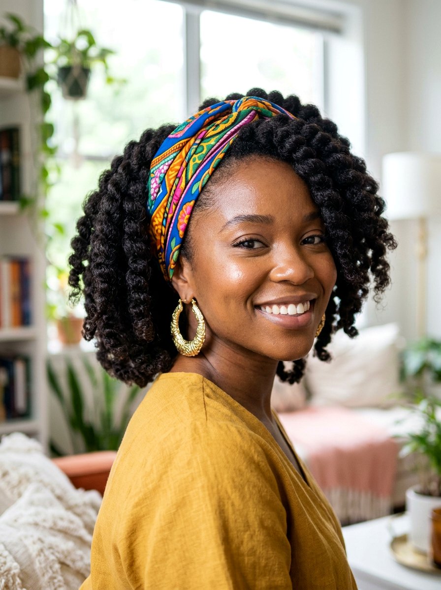 Chunky Twist Out Bob - 20 twist out bob hairstyle - 20 twist out bob hairstyle