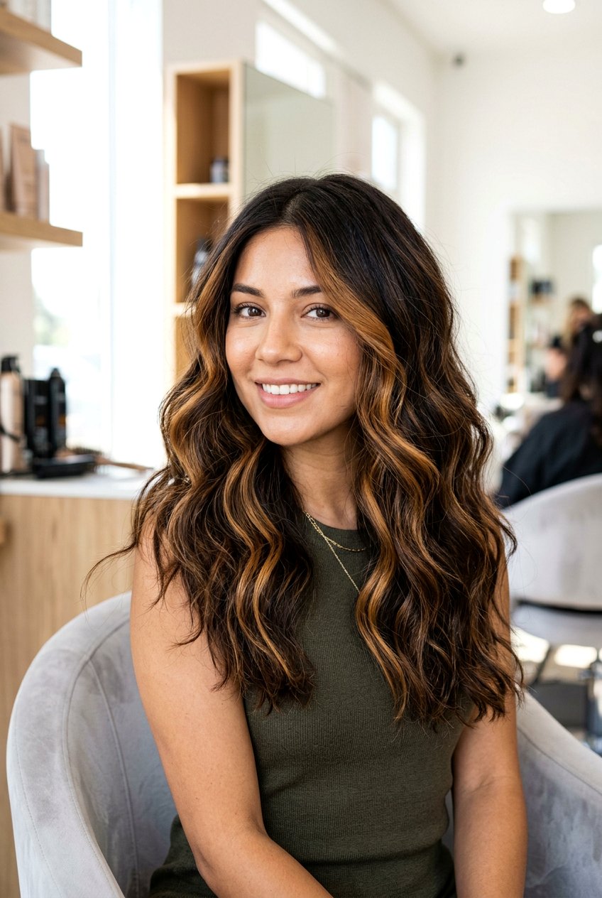 Chunky caramel balayage dark brown hair - 20 caramel balayage on dark brown hair - 20 caramel balayage on dark brown hair