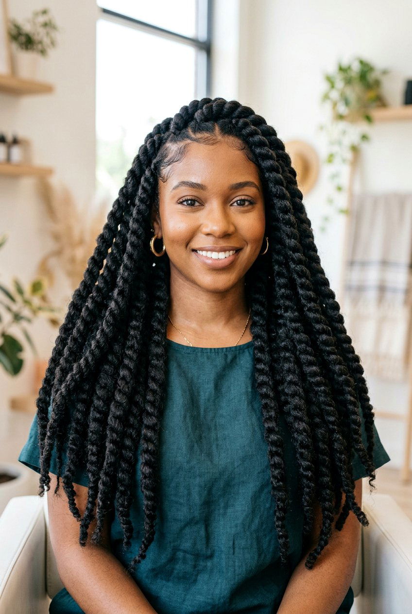 Chunky twist - 20 twist hairstyles for black women - 20 twist hairstyles for black women
