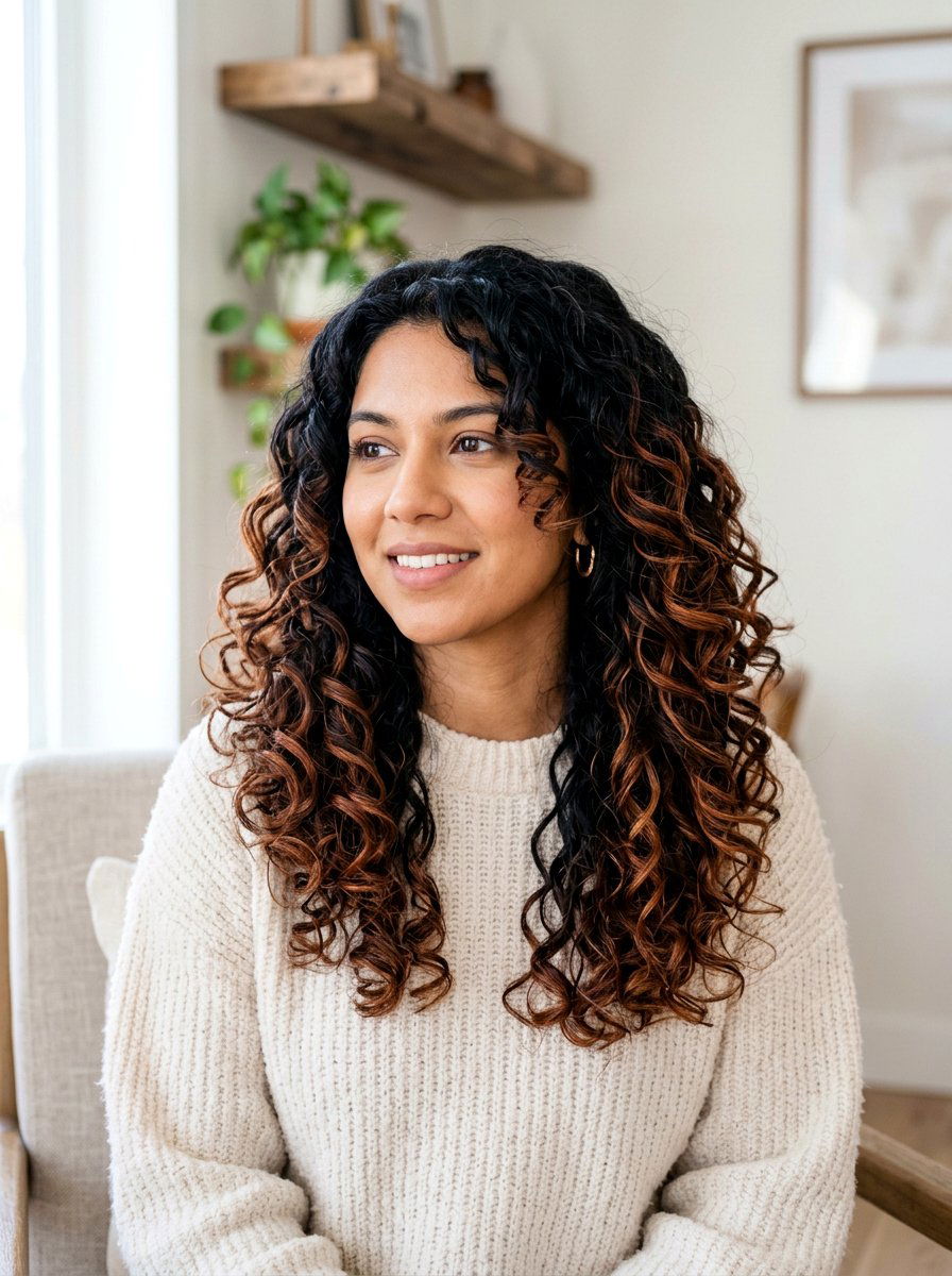 Cinnamon Balayage On Black Hair - 20 subtle balayage for black hair - 20 subtle balayage for black hair