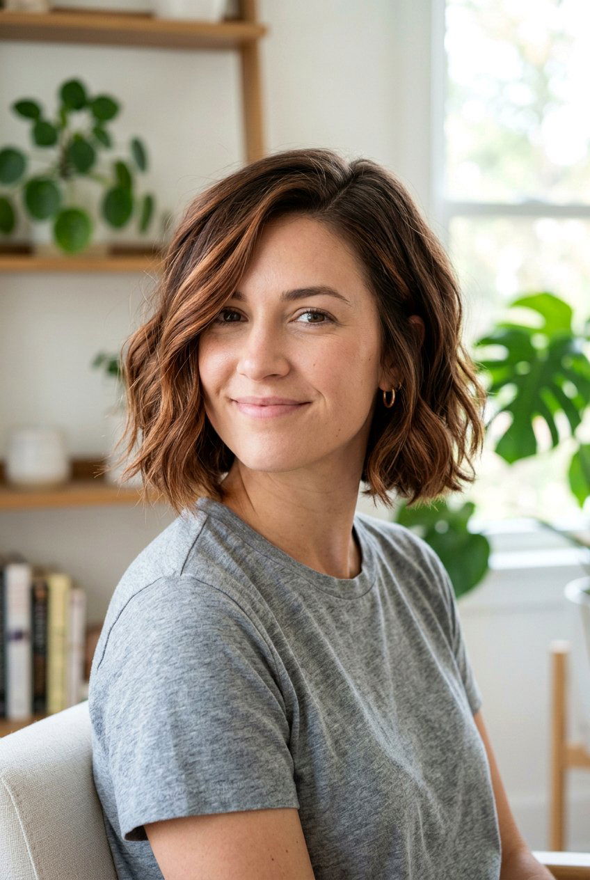 Cinnamon Balayage On Short Brown Bob - 20 cinnamon balayage on brown hair - 20 cinnamon balayage on brown hair