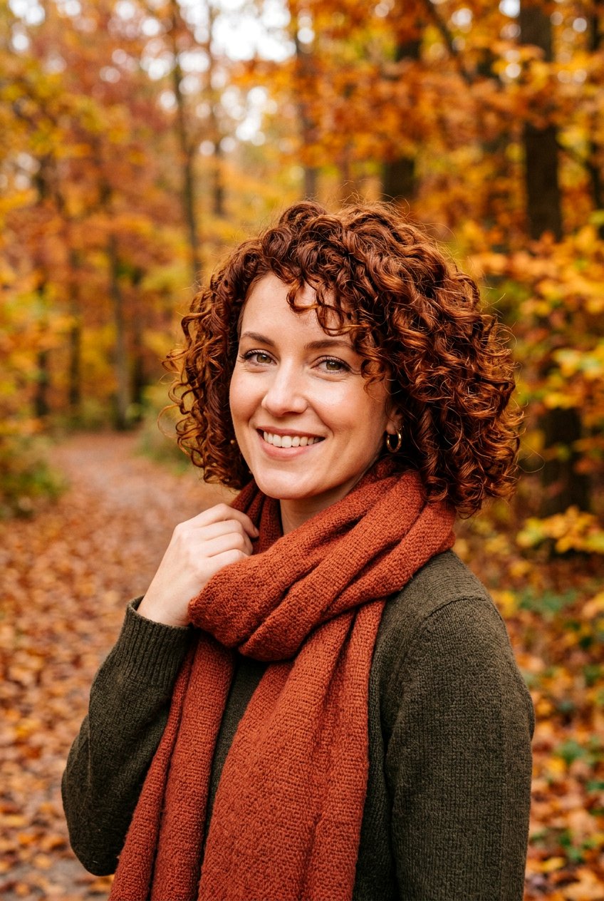 Cinnamon Brown Curly Bob - 20 brunette curly bob color ideas - 20 brunette curly bob color ideas