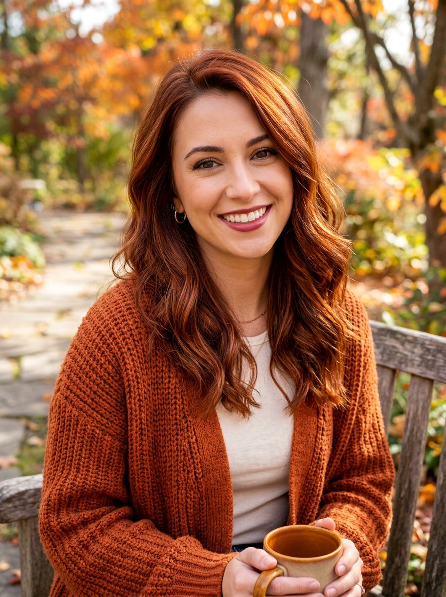 Cinnamon Brown Hair Color - 20 seasonal hair color ideas for brunettes - 20 seasonal hair color ideas for brunettes