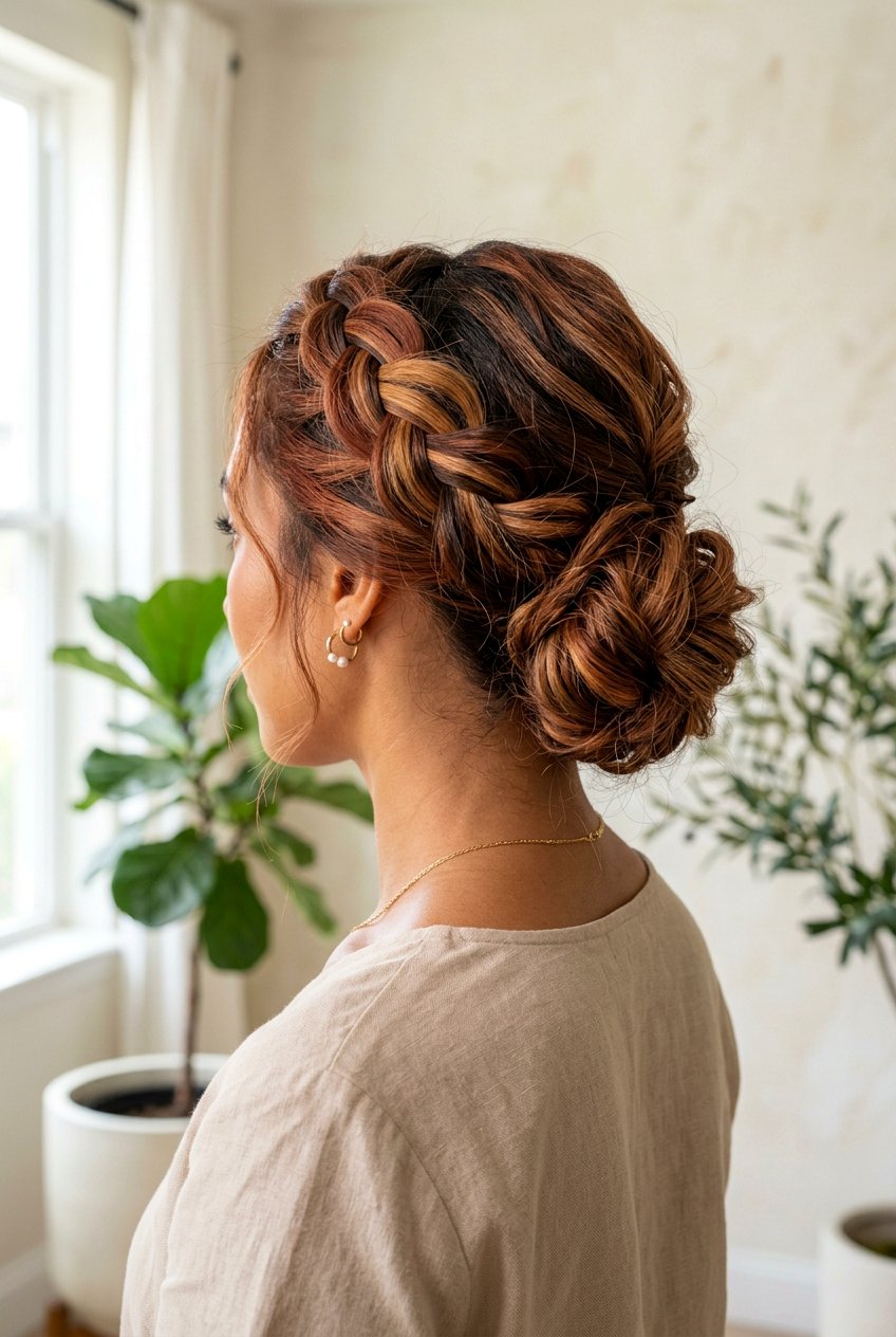 Cinnamon Cookie Butter Braided Updo - 20 cinnamon cookie butter hair - 20 cinnamon cookie butter hair