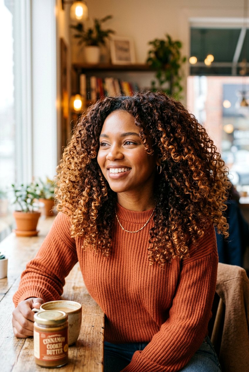 Cinnamon Cookie Butter Curly Hair - 20 cinnamon cookie butter hair - 20 cinnamon cookie butter hair