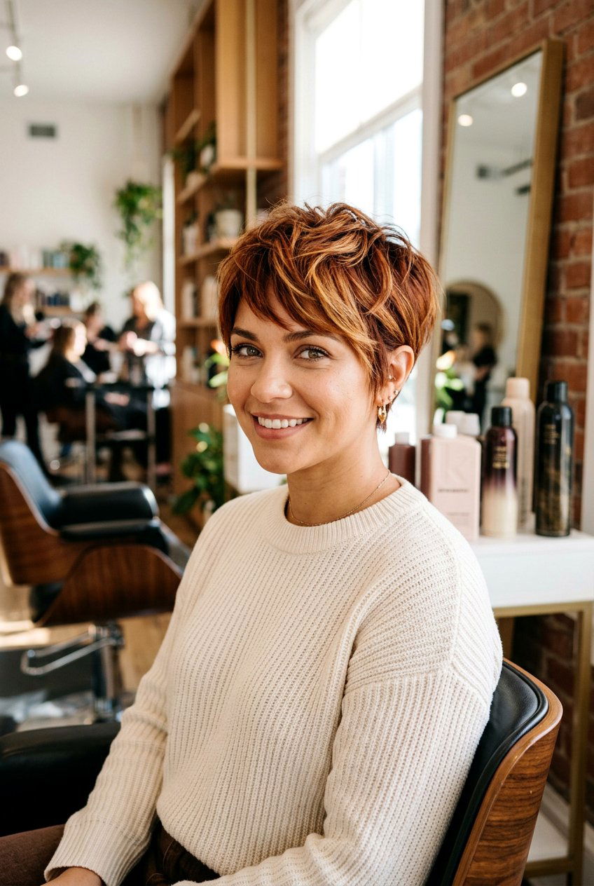 Cinnamon Cookie Butter Pixie Cut - 20 cinnamon cookie butter hair - 20 cinnamon cookie butter hair