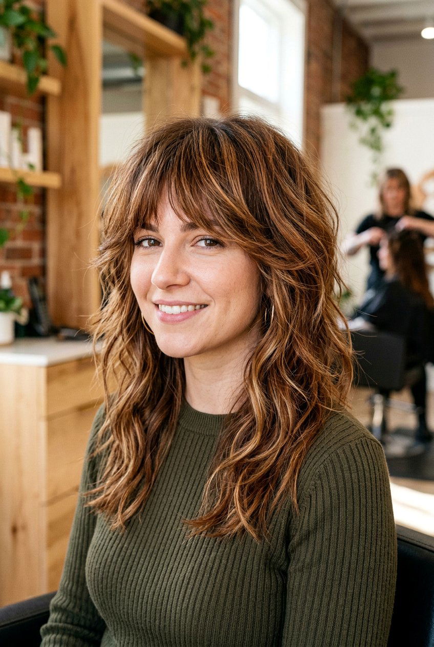 Cinnamon Cookie Butter Shag Haircut - 20 cinnamon cookie butter hair - 20 cinnamon cookie butter hair