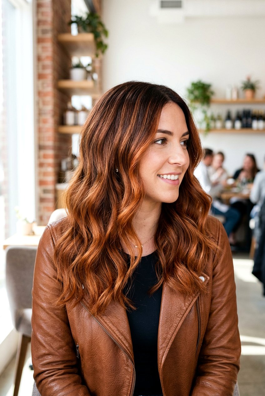 Cinnamon Copper Babylights With Balayage - 20 cinnamon copper babylights - 20 cinnamon copper babylights