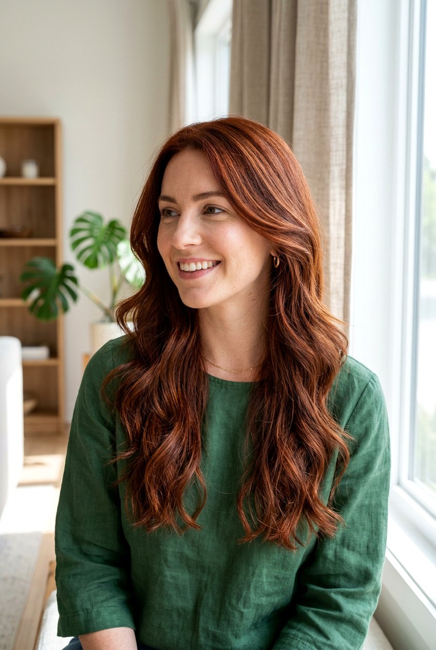 Cinnamon Copper Babylights on Auburn Hair - 20 cinnamon copper babylights - 20 cinnamon copper babylights