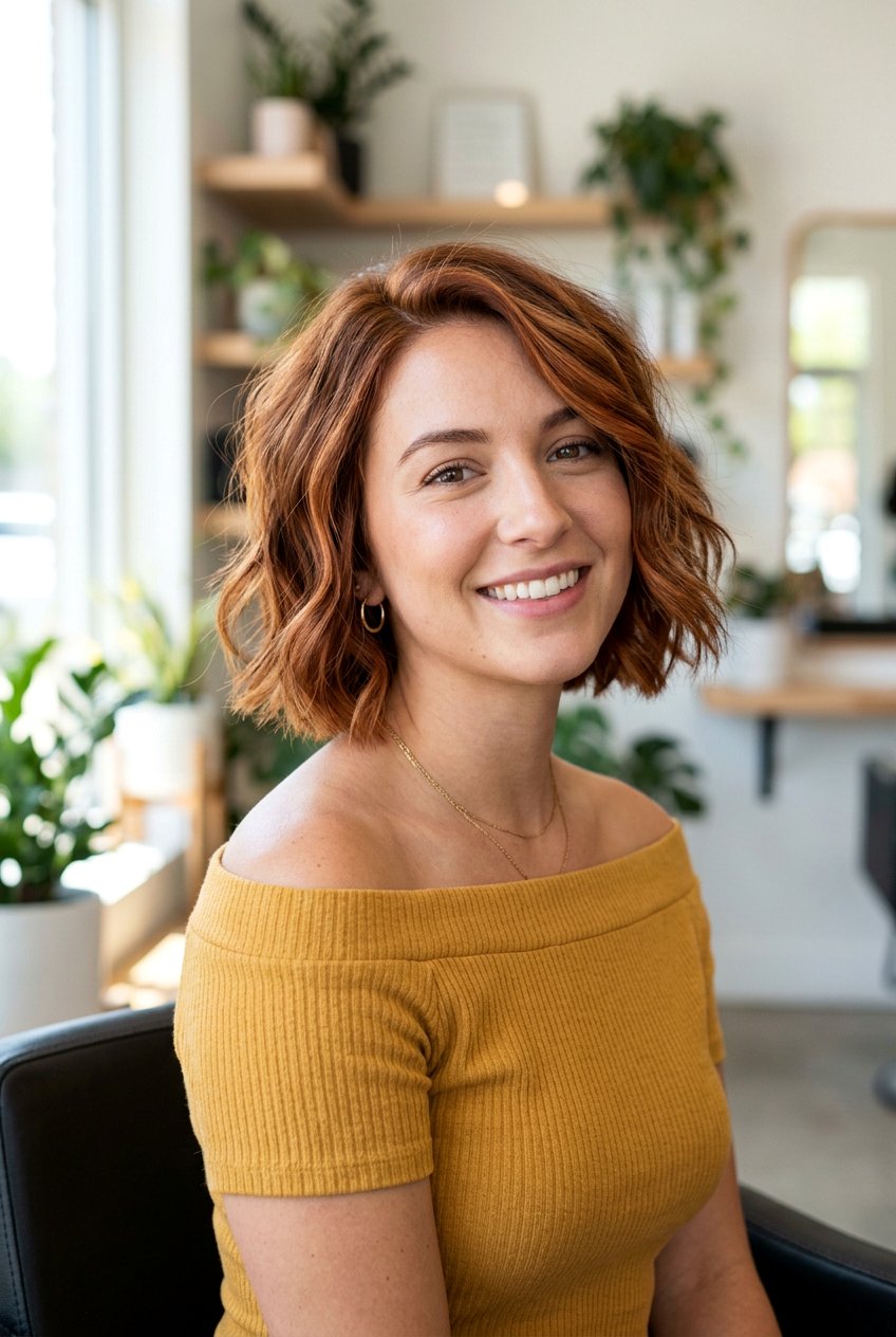 Cinnamon Copper Babylights on Short Hair - 20 cinnamon copper babylights - 20 cinnamon copper babylights