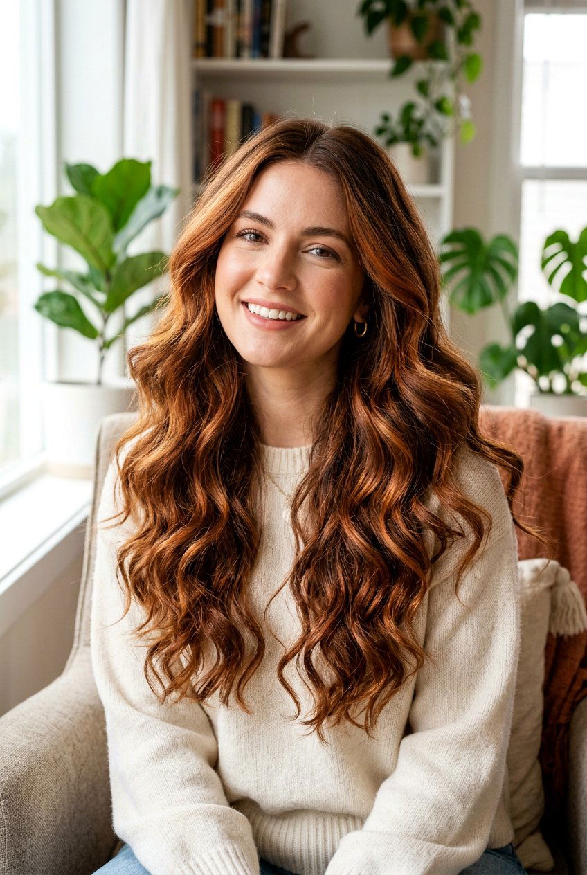 Cinnamon Copper Balayage For Thick Hair - 20 cinnamon copper balayage - 20 cinnamon copper balayage