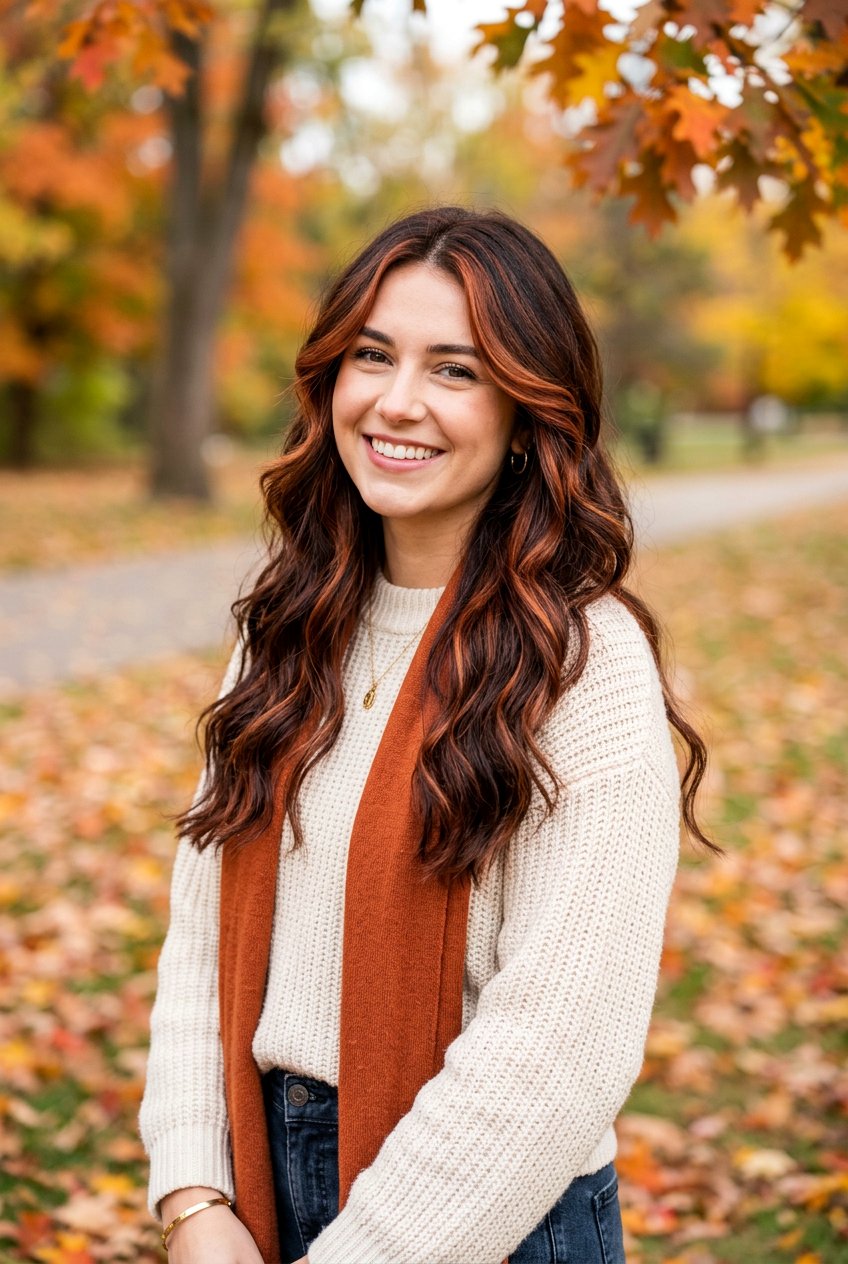 Cinnamon Red Highlights On Dark Brown Hair - 20 cinnamon red highlights - 20 cinnamon red highlights