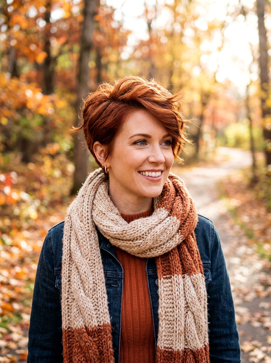 Cinnamon Red Pixie - 20 red pixie hair color ideas - 20 red pixie hair color ideas