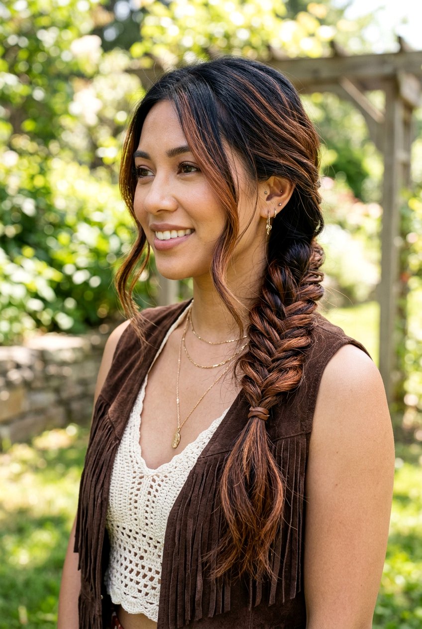 Cinnamon Roast Balayage - 20 dark roast balayage on black hair - 20 dark roast balayage on black hair