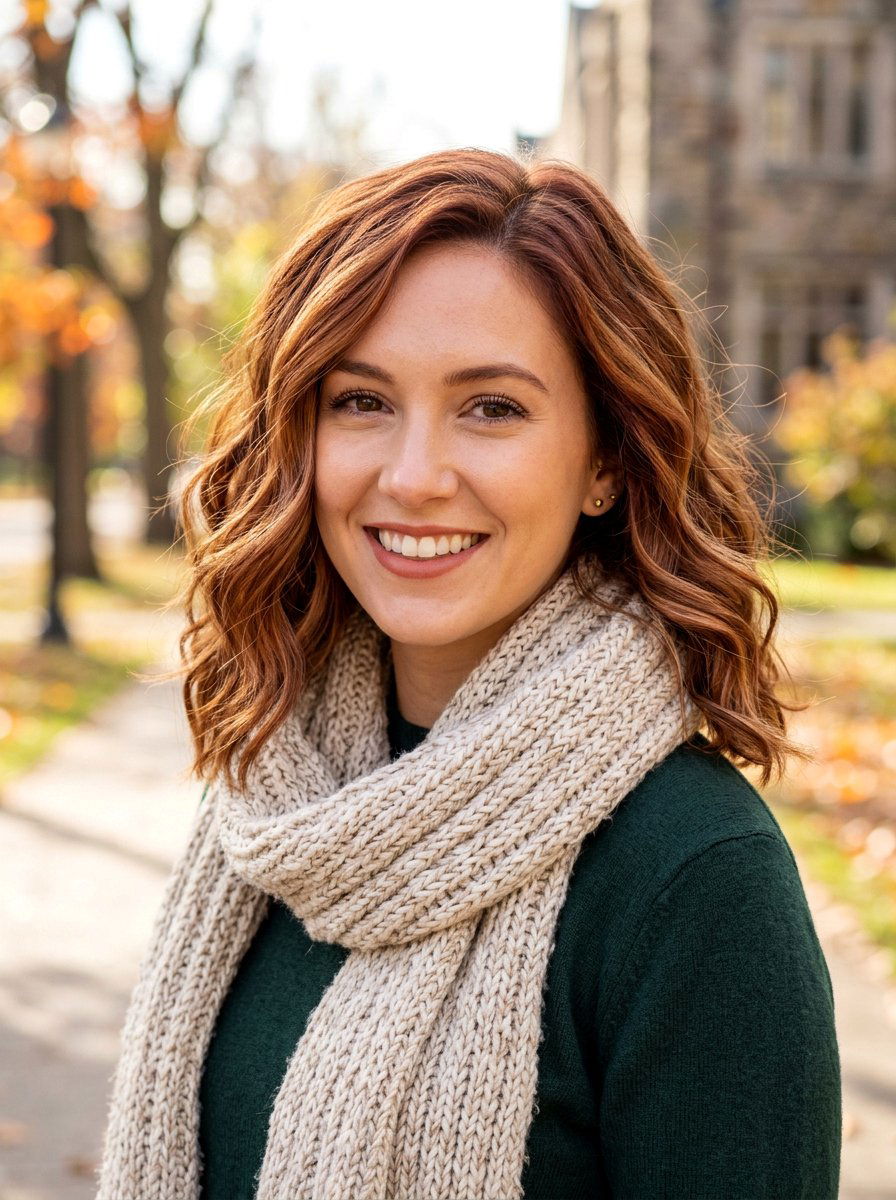 Cinnamon Swirl Wavy Lob - 20 dimensional brunette for shoulder length hair - 20 dimensional brunette for shoulder length hair