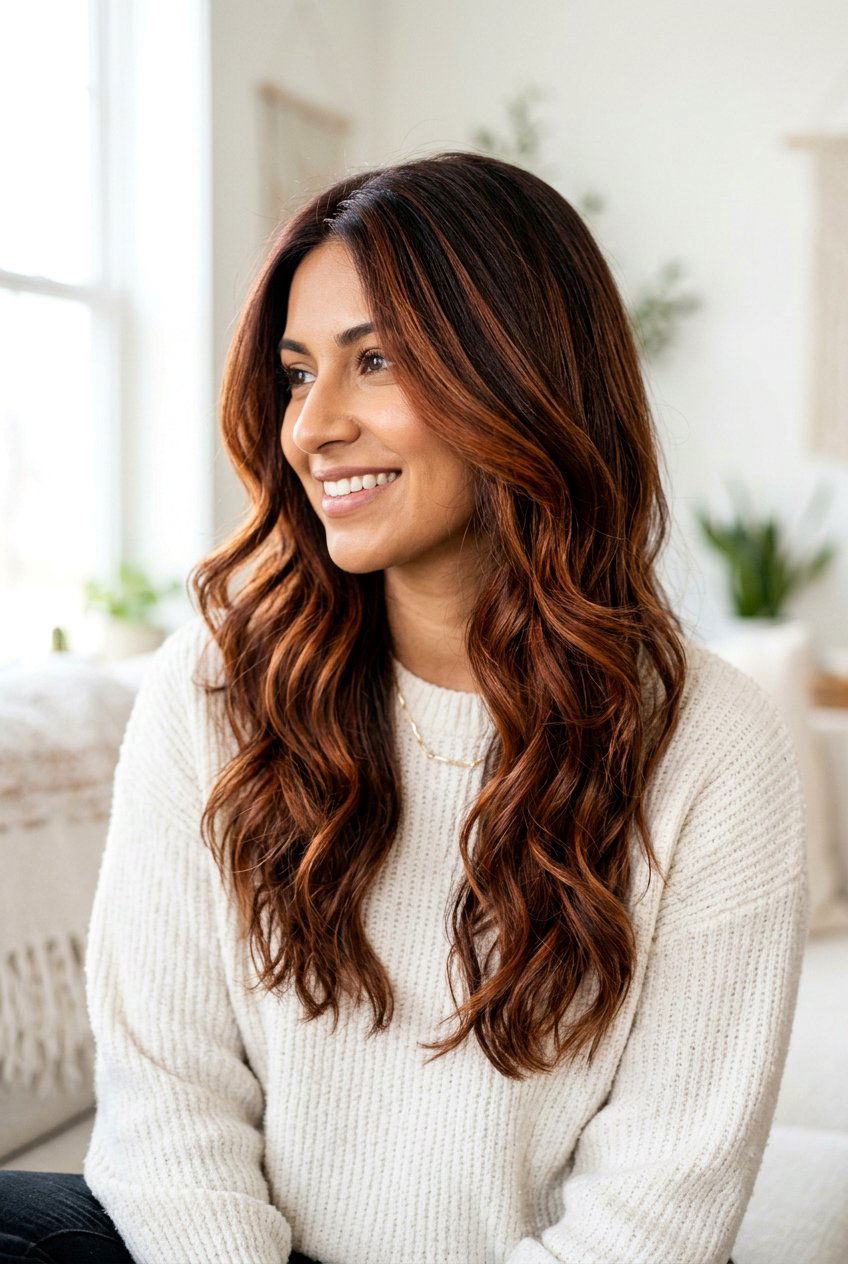 Cinnamon balayage dark hair - 20 subtle balayage on brown hair - 20 subtle balayage on brown hair