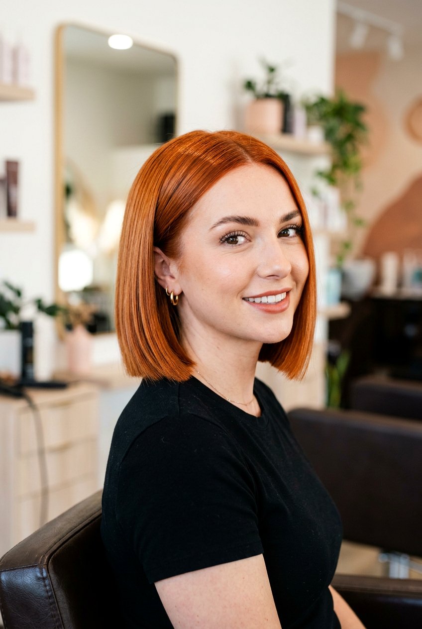 Cinnamon copper bob haircut - 20 cinnamon copper hair - 20 cinnamon copper hair