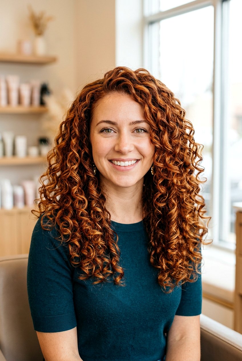 Cinnamon copper curly hair - 20 cinnamon copper hair - 20 cinnamon copper hair