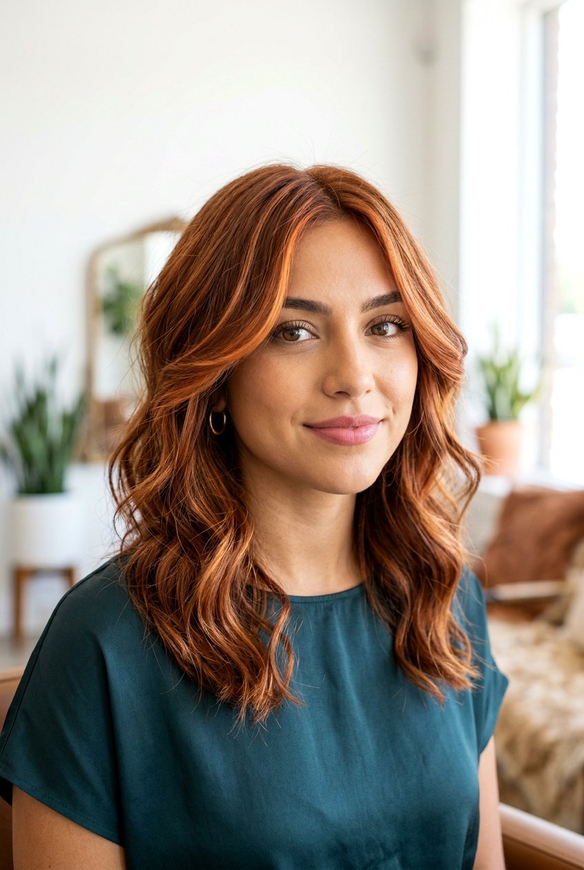 Cinnamon copper face framing layers - 20 cinnamon copper hair - 20 cinnamon copper hair