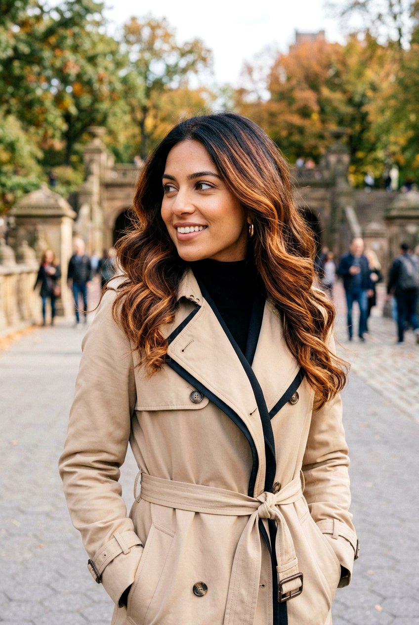 Cinnamon ginger balayage for dark hair - 20 ginger spice balayage on brunette hair - 20 ginger spice balayage on brunette hair