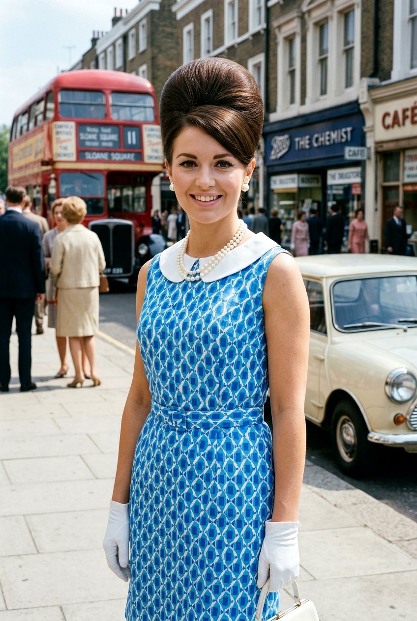 Classic 60s Beehive Updo - 20 60s beehive hairstyle - 20 60s beehive hairstyle