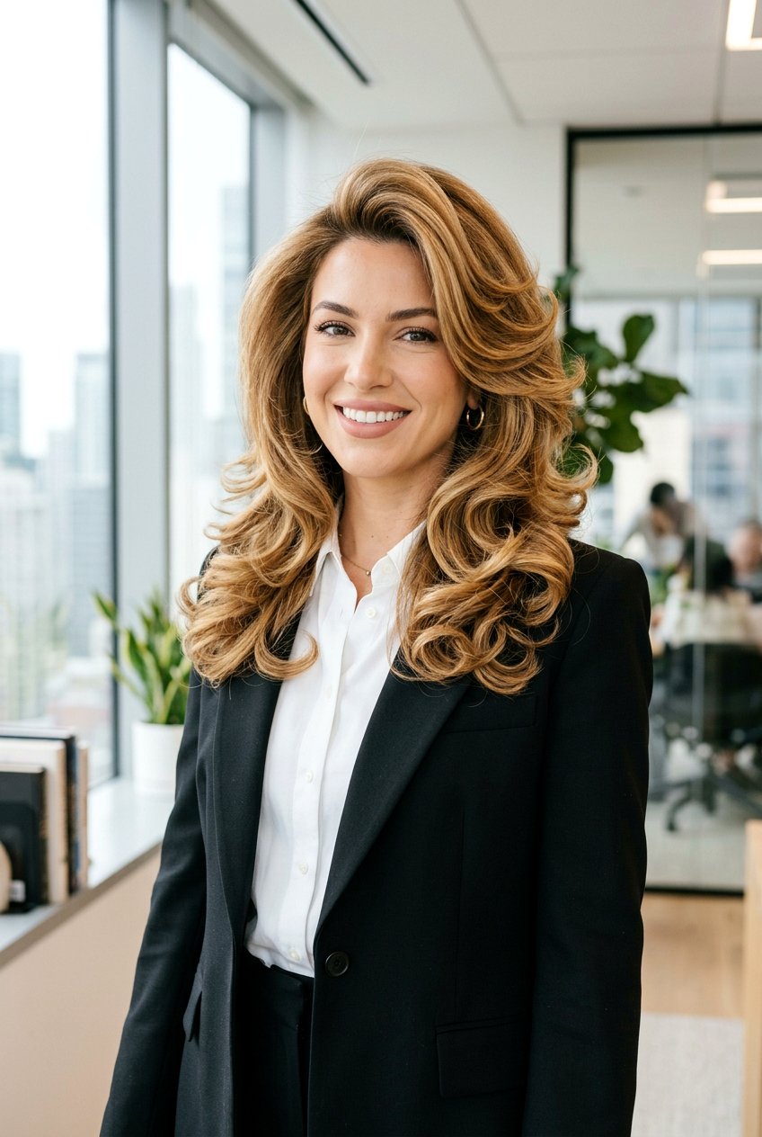 20 Polished Layered Haircut Ideas for Your Chic Work Look