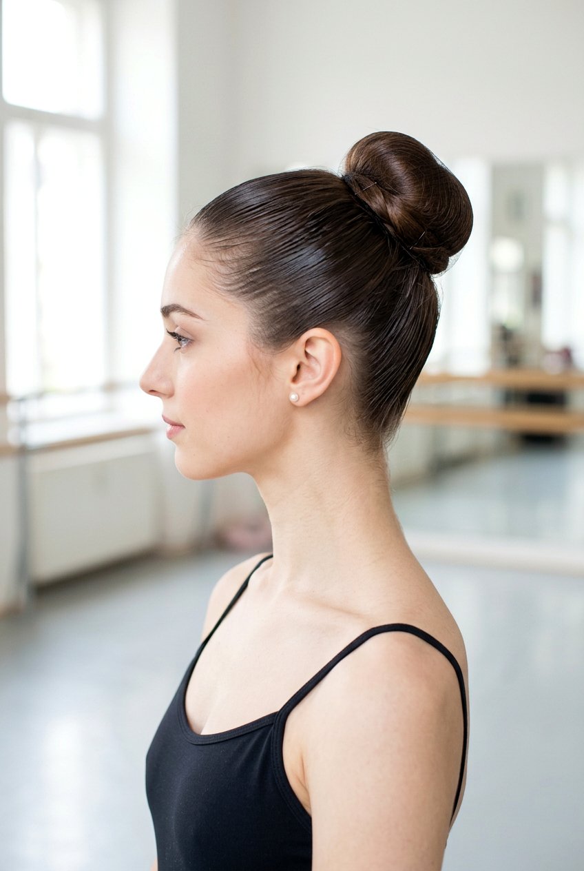Classic Ballerina Bun - 20 simple festive hairstyles - 20 simple festive hairstyles