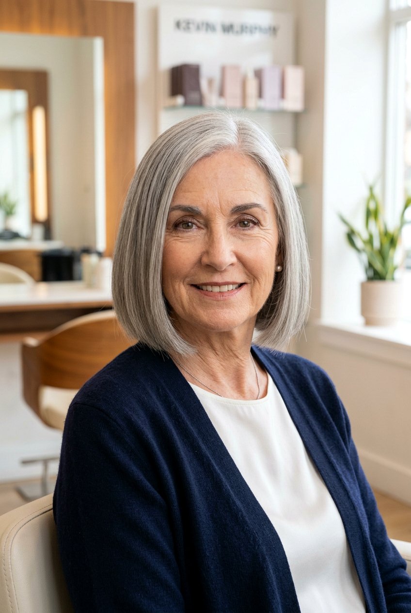 Classic Bob Haircut - 20 wash and wear short hairstyles for older women - 20 wash and wear short hairstyles for older women