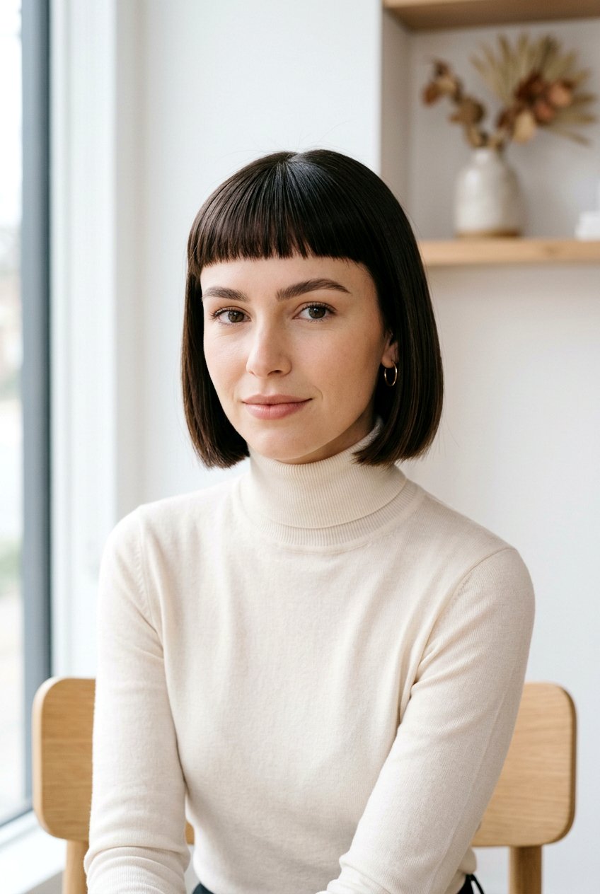 20 Edgy & Chic Micro Bangs Bob Haircut Ideas to Try Now