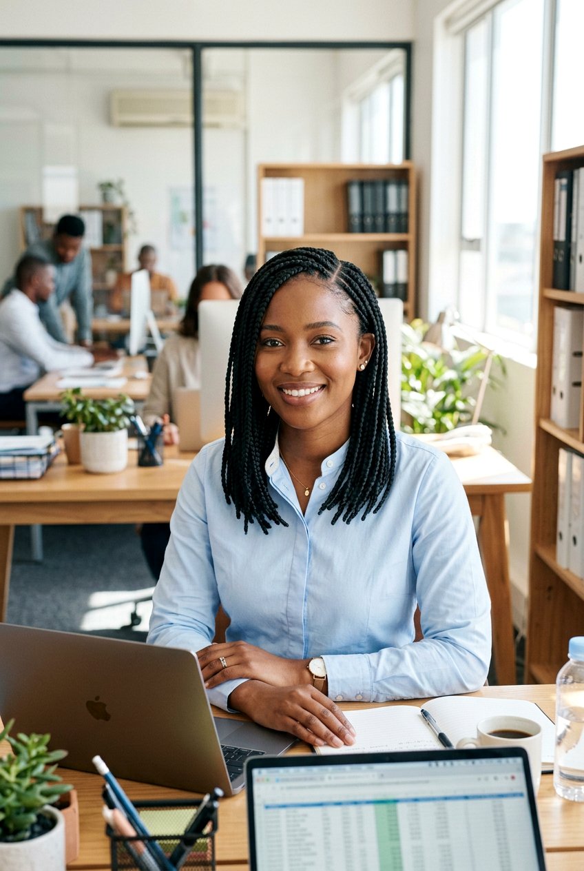 Classic Box Braids For Work - 20 protective office hairstyles - 20 protective office hairstyles