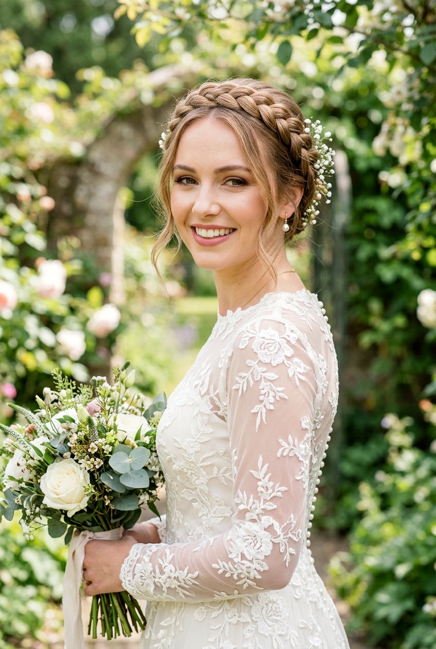 Classic Braided Crown For Brides - 20 braided crown for brides - 20 braided crown for brides