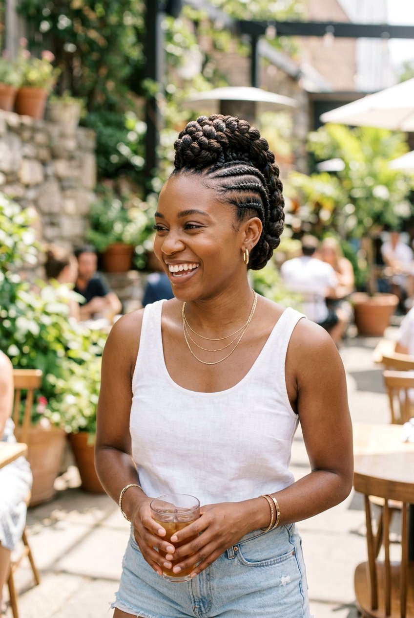 Classic Braided Mohawk For Natural Hair - 20 braided mohawk hairstyle for women - 20 braided mohawk hairstyle for women