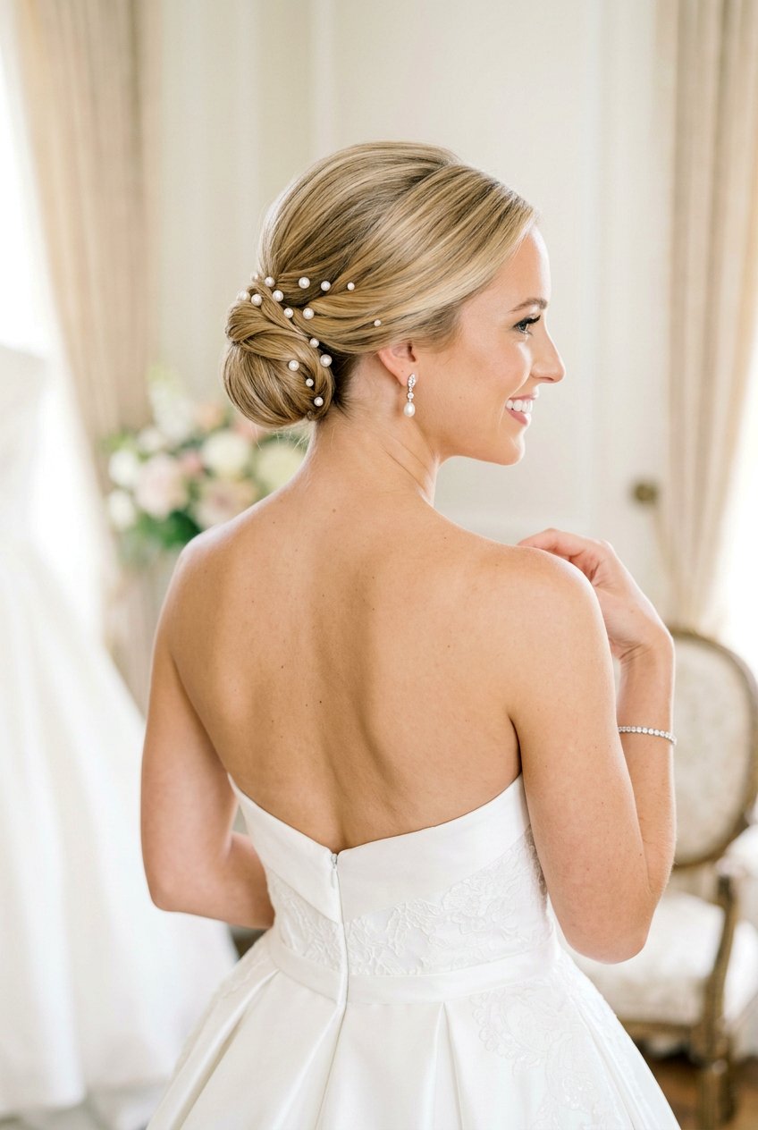 Classic Bridal Updo - 20 bridal hair ideas for women - 20 bridal hair ideas for women