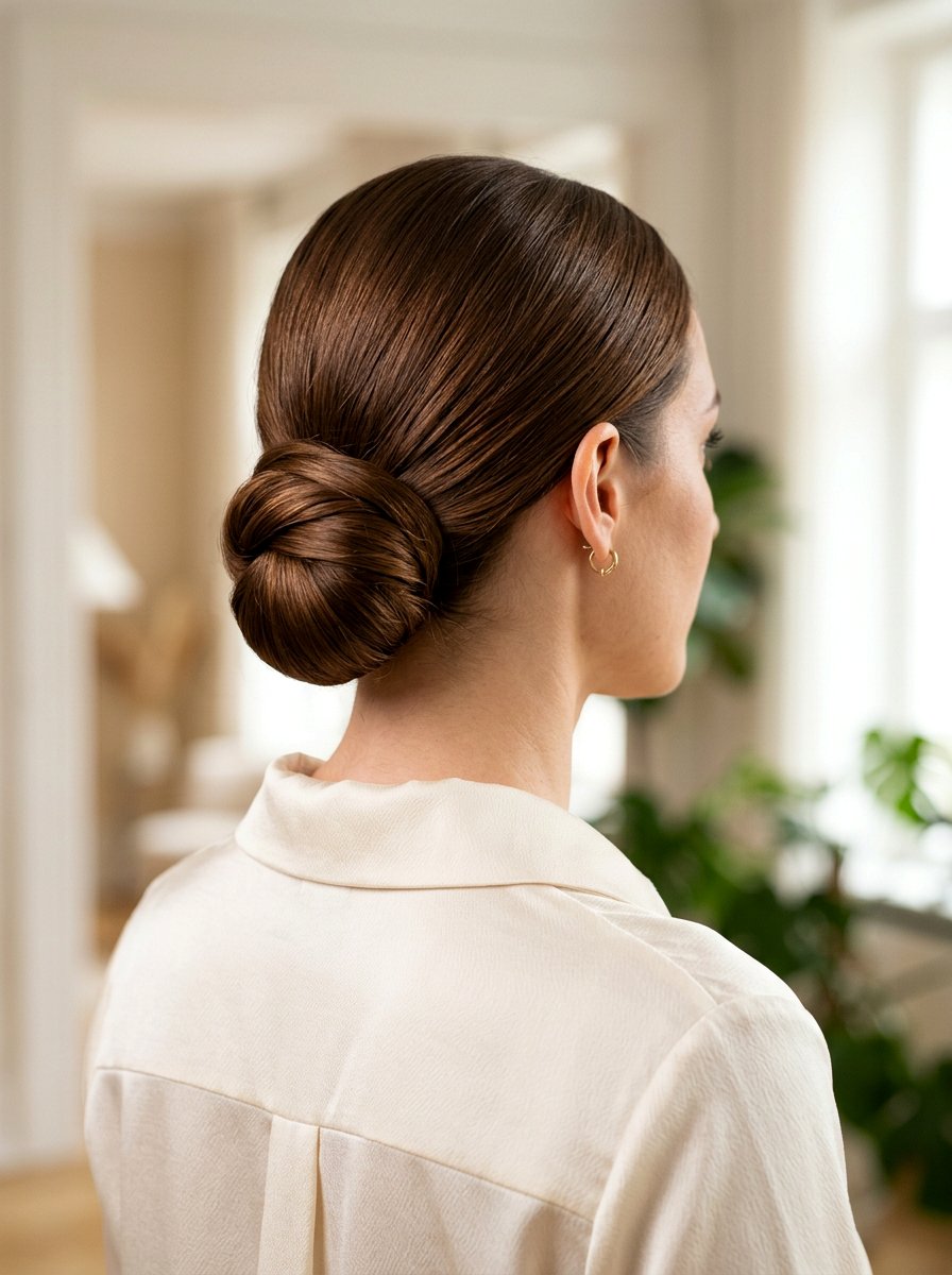 Classic Chignon - 20 simple hairstyle for graduation day - 20 simple hairstyle for graduation day