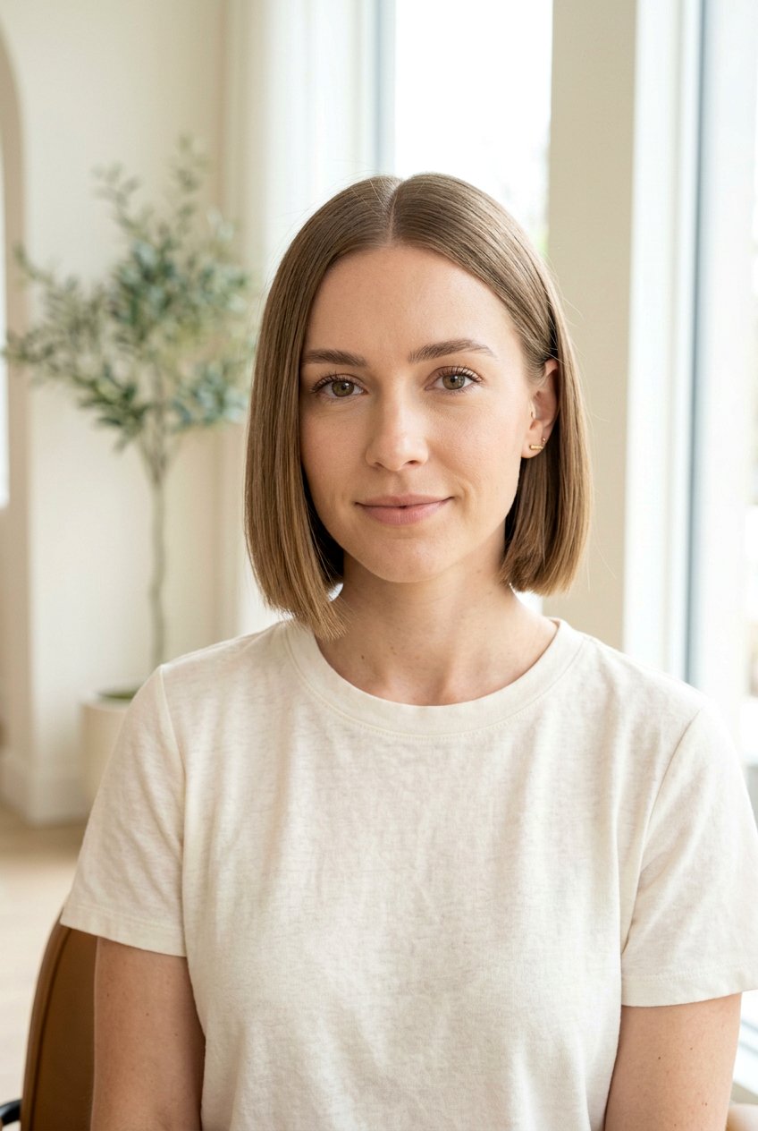 Classic Chin Length Blunt Bob For Fine Hair - 20 blunt straight bob for fine hair - 20 blunt straight bob for fine hair