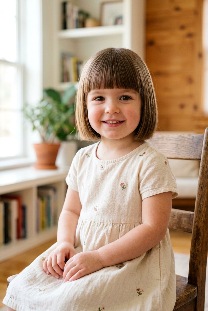 Classic Chin Length Bob - 20 toddler bob haircut for girls - 20 toddler bob haircut for girls