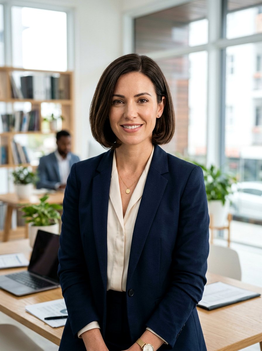 Classic Chin Length Bob - 20 polished short haircut for women - 20 polished short haircut for women