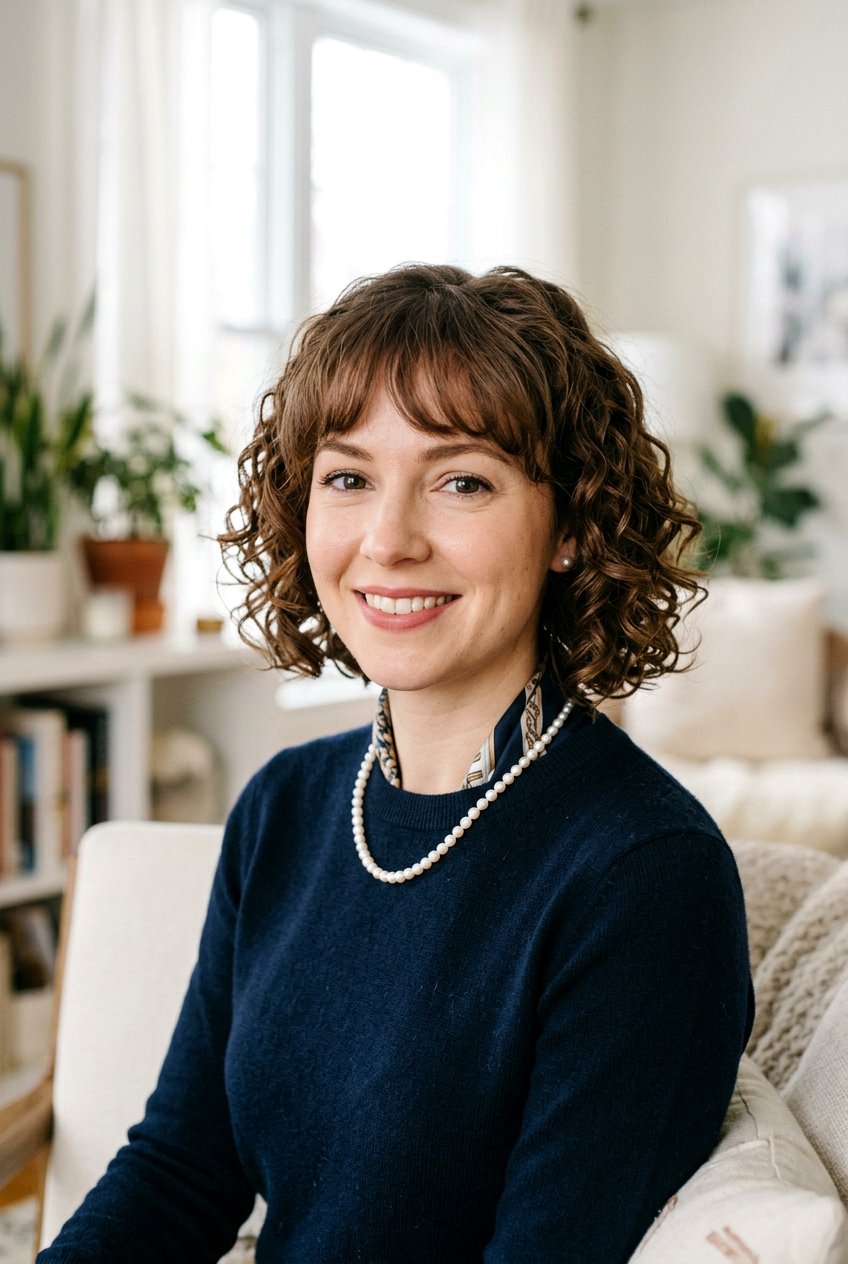 Classic Curly Bob With Soft Bangs - 20 mature curly bob with bangs - 20 mature curly bob with bangs