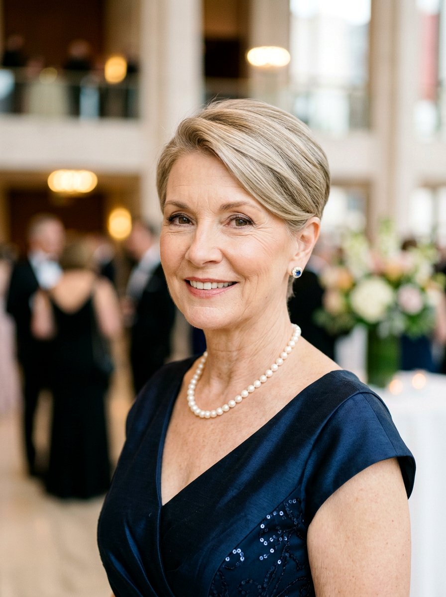 Classic Elegant Pixie - 20 wedding guest pixie hairstyle for older women - 20 wedding guest pixie hairstyle for older women