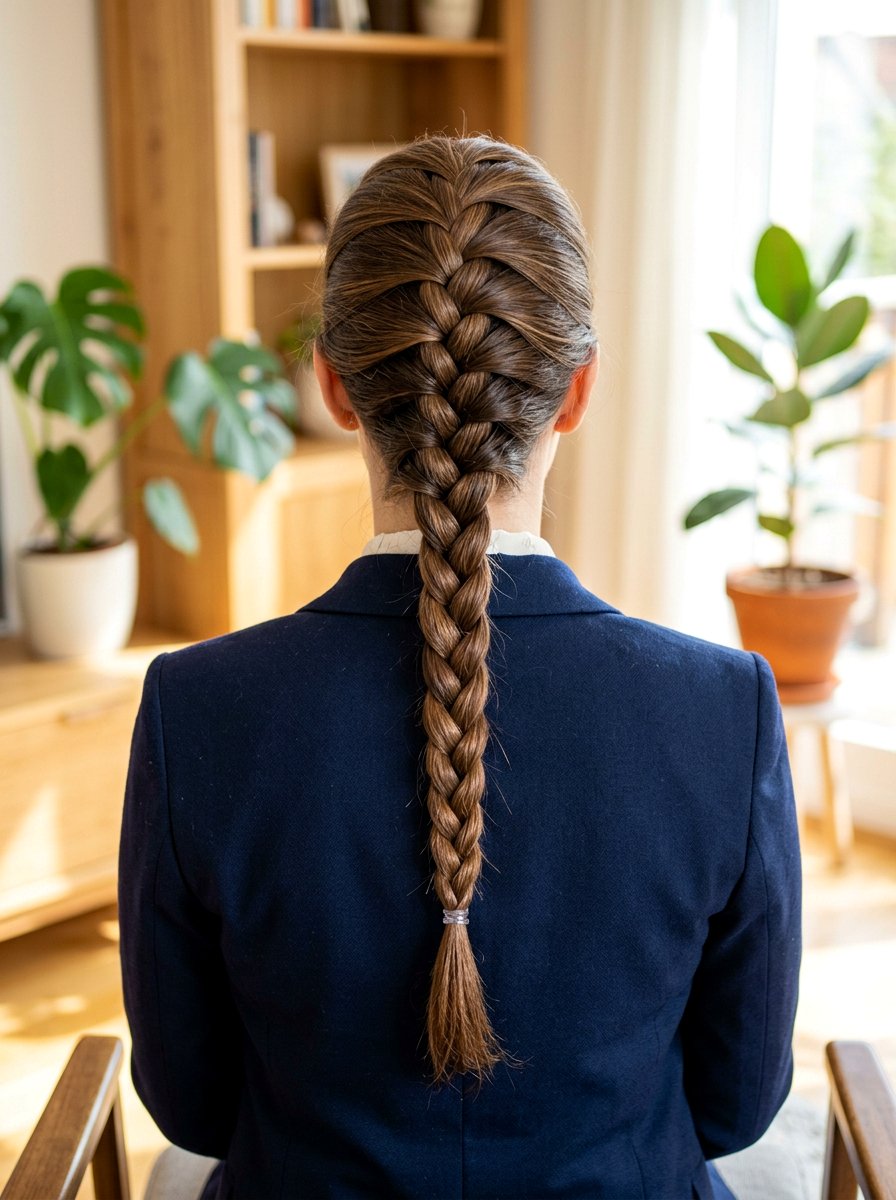 Classic French Braid - 20 work appropriate braid hairstyle - 20 work appropriate braid hairstyle