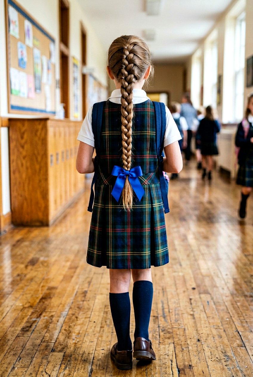 Classic French Braid - 20 kindergarten picture day hairstyle - 20 kindergarten picture day hairstyle