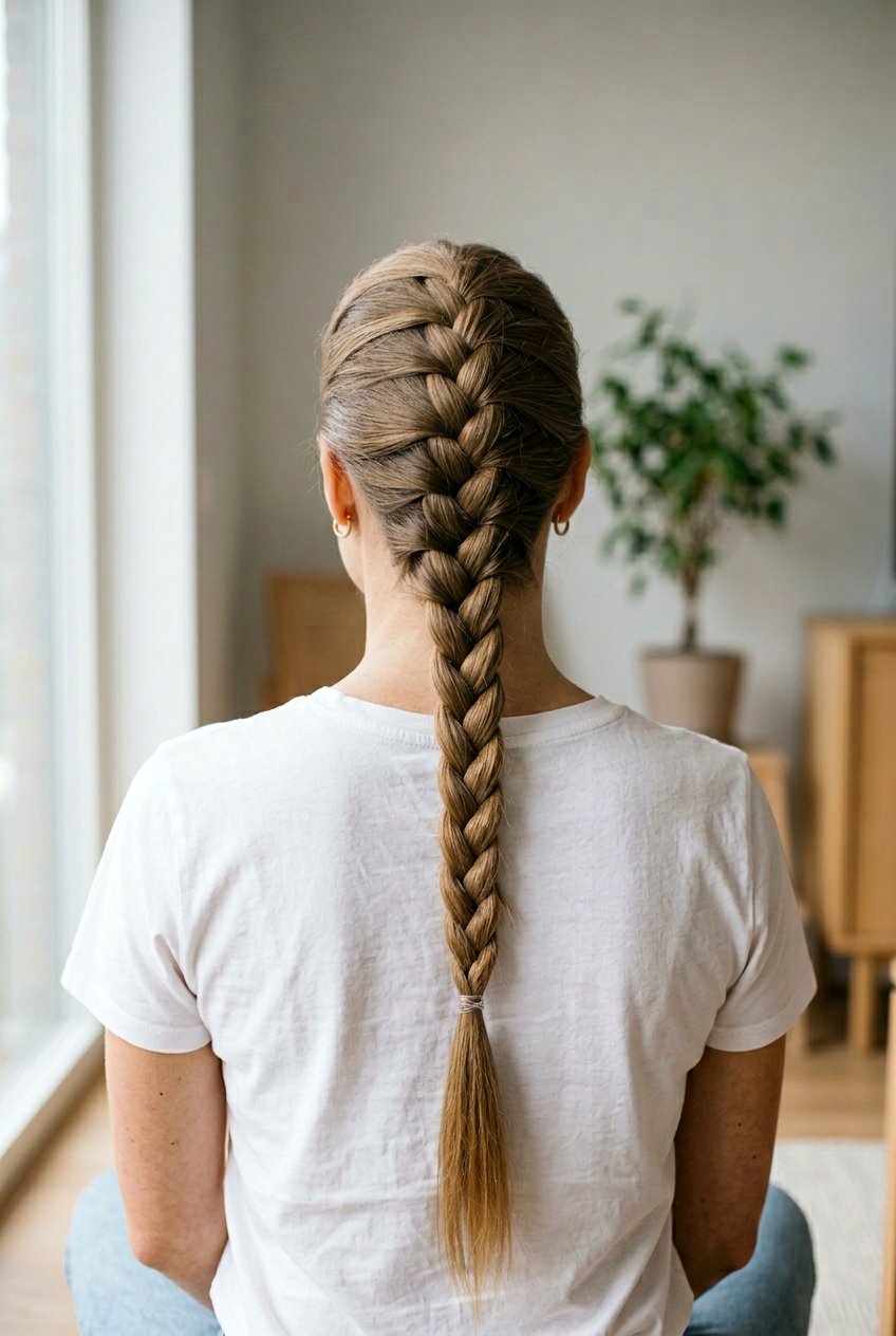 Classic French Braid - 20 no heat hairstyles - 20 no heat hairstyles