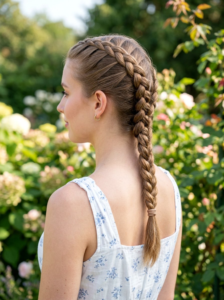 Classic French Braid - 20 easy hairstyle for humid weather - 20 easy hairstyle for humid weather
