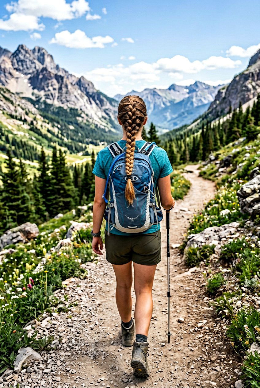 Classic French Braid For All Day Adventures - 20 travel friendly hairstyles - 20 travel friendly hairstyles