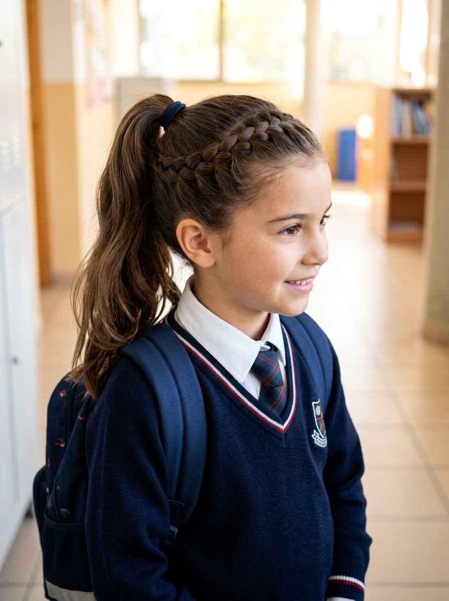 Classic French Braid High Ponytail - 20 school french braid ponytail - 20 school french braid ponytail