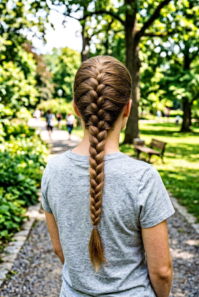 Classic French Braid On Clean Hair - 20 clean hair day hairstyles - 20 clean hair day hairstyles