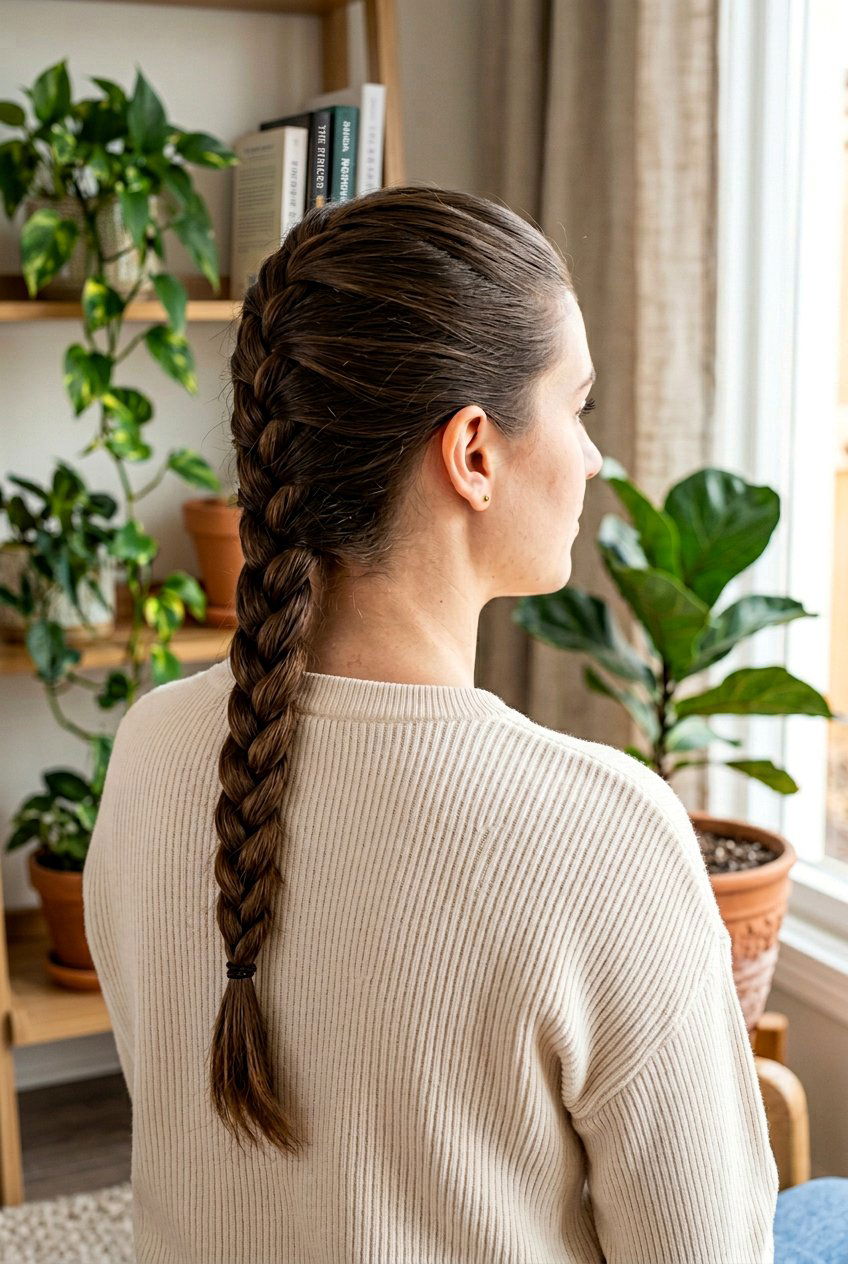 Classic French Braid To Reduce Frizz - 20 anti frizz braid hairstyle - 20 anti frizz braid hairstyle