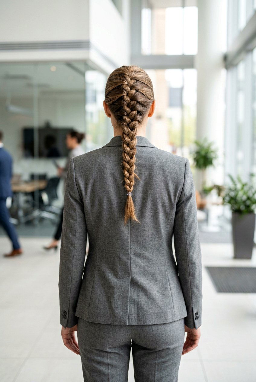 Classic French Braid - 20 easy corporate hairstyle for long hair - 20 easy corporate hairstyle for long hair