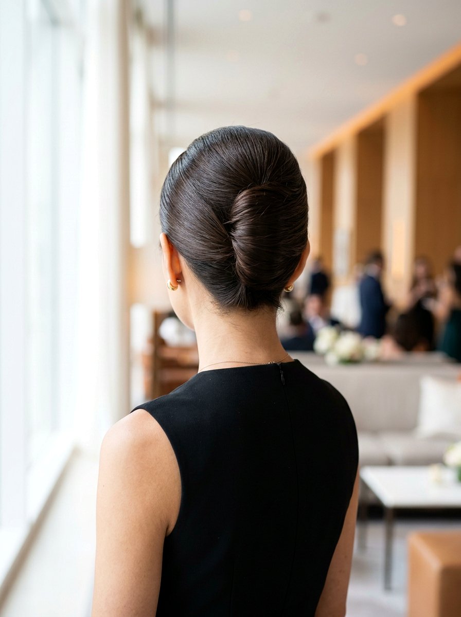Classic French Twist - 20 party hairstyle for black dress - 20 party hairstyle for black dress